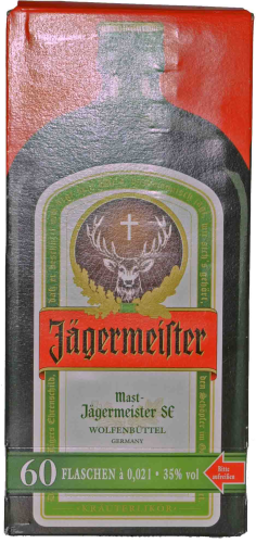 Jägermeister Einfachbox  60 Stk a 02 l